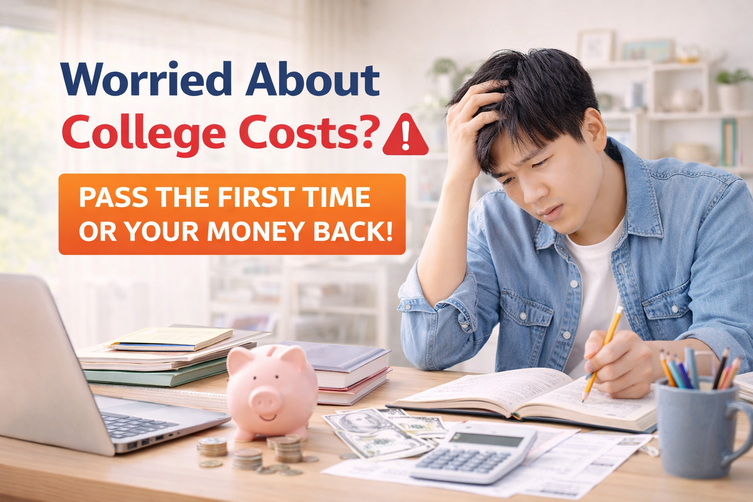 Pass the first time or your money back